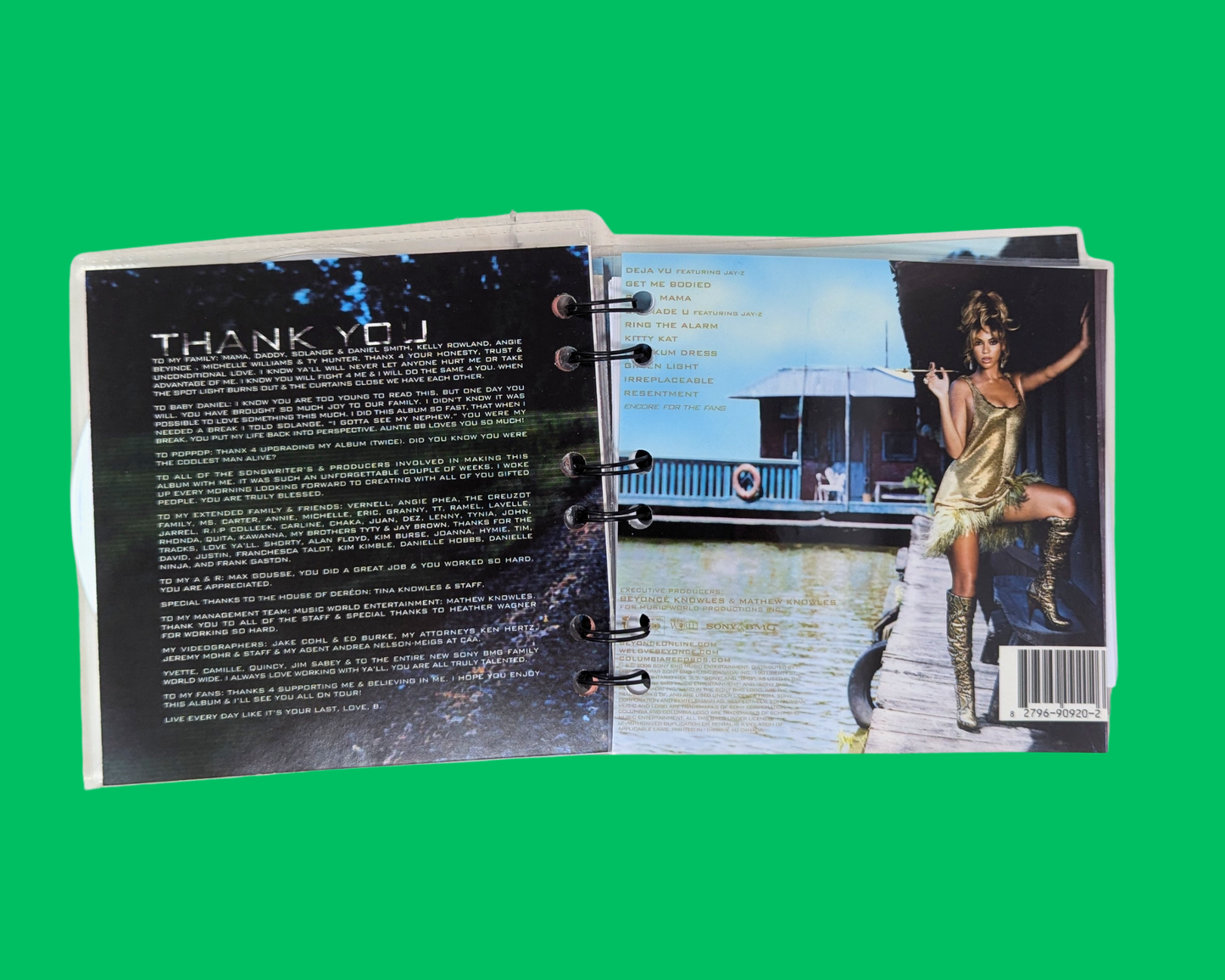 Beyoncé, B'Day CD Notebook