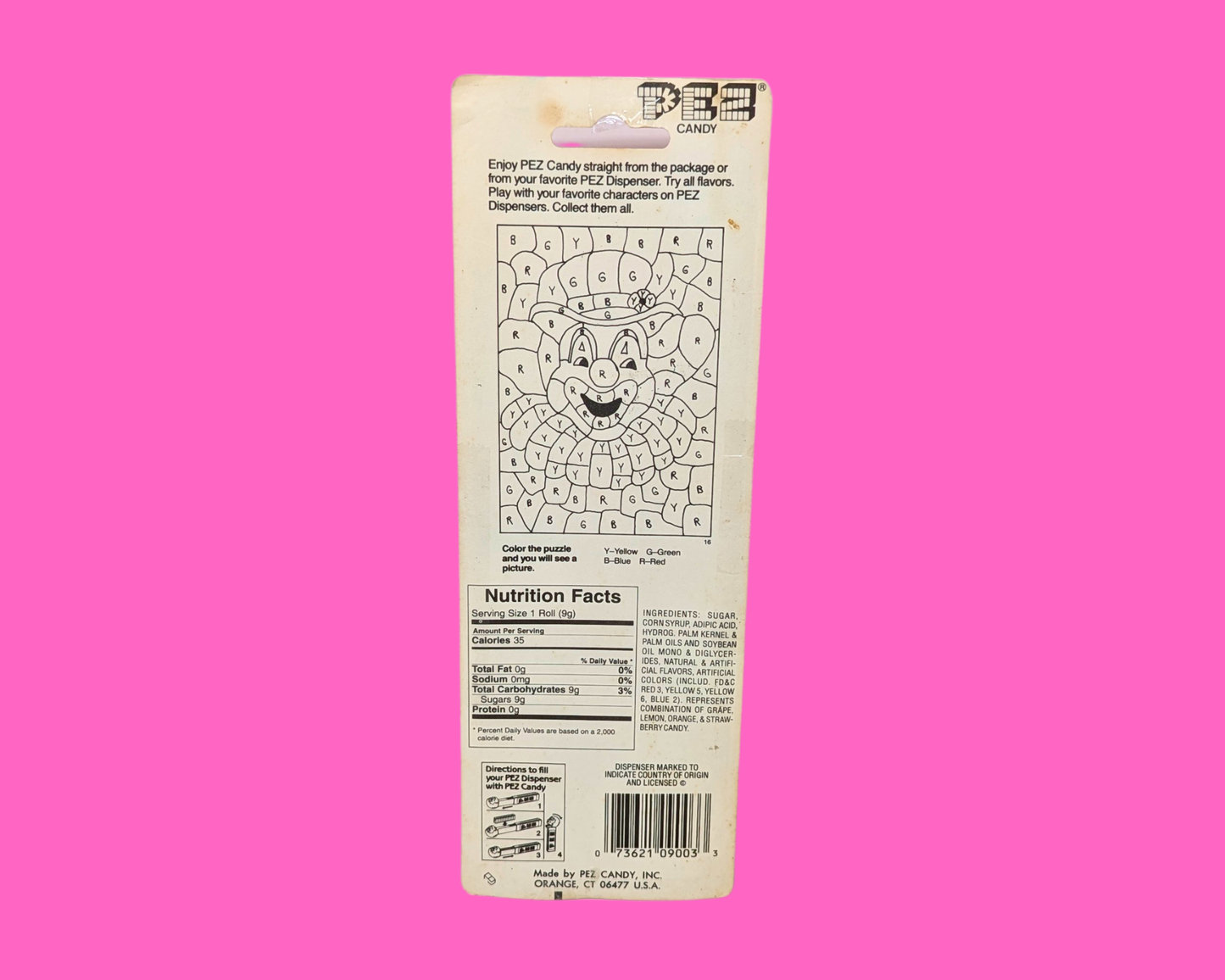 Distributeur de bonbons Pez Charlie Brown et Snoopy vintage des années 1990 dans son emballage d'origine, sans bonbons inclus