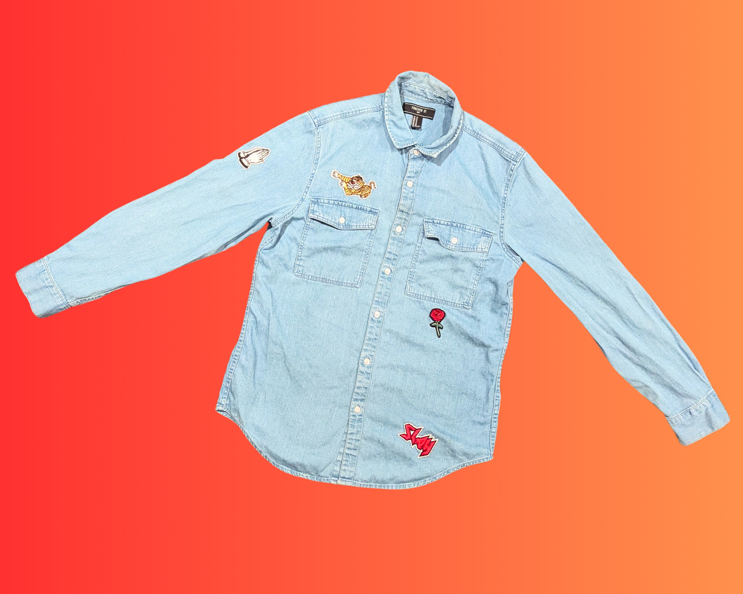 Handmade, Upcycled Taylor Swift Denim Jacket Size M
