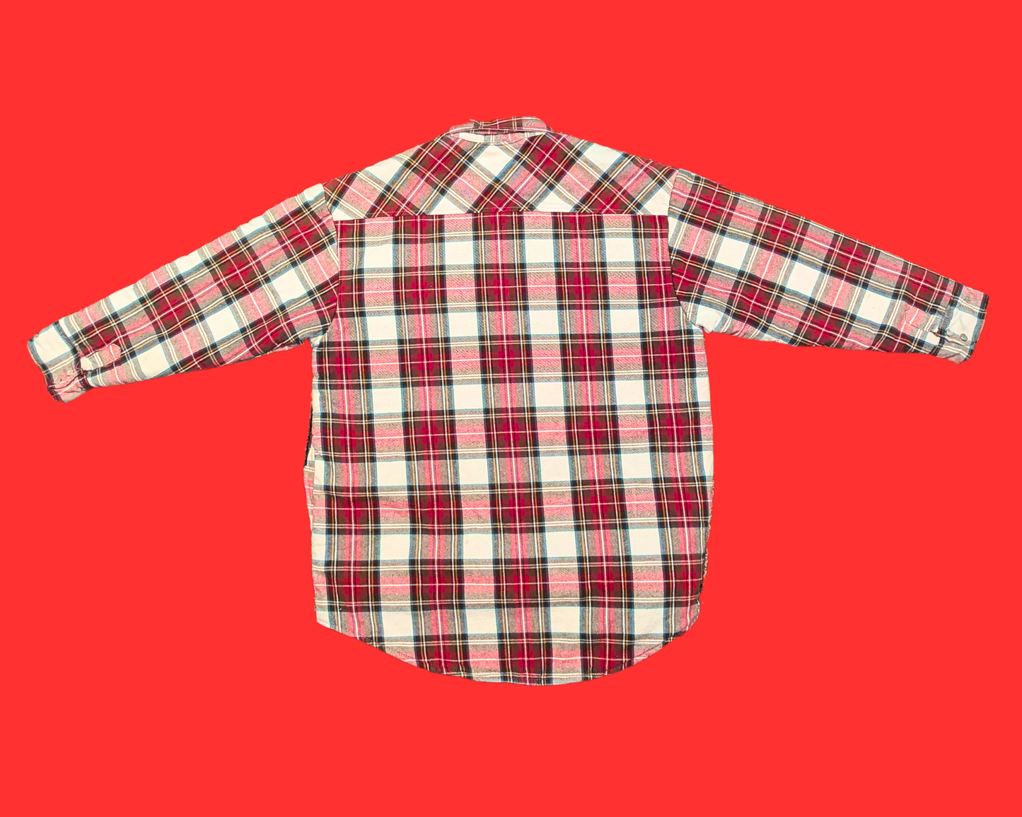 Y2K Warm, Plaid, Dickies Button Down Light Jacket Size M