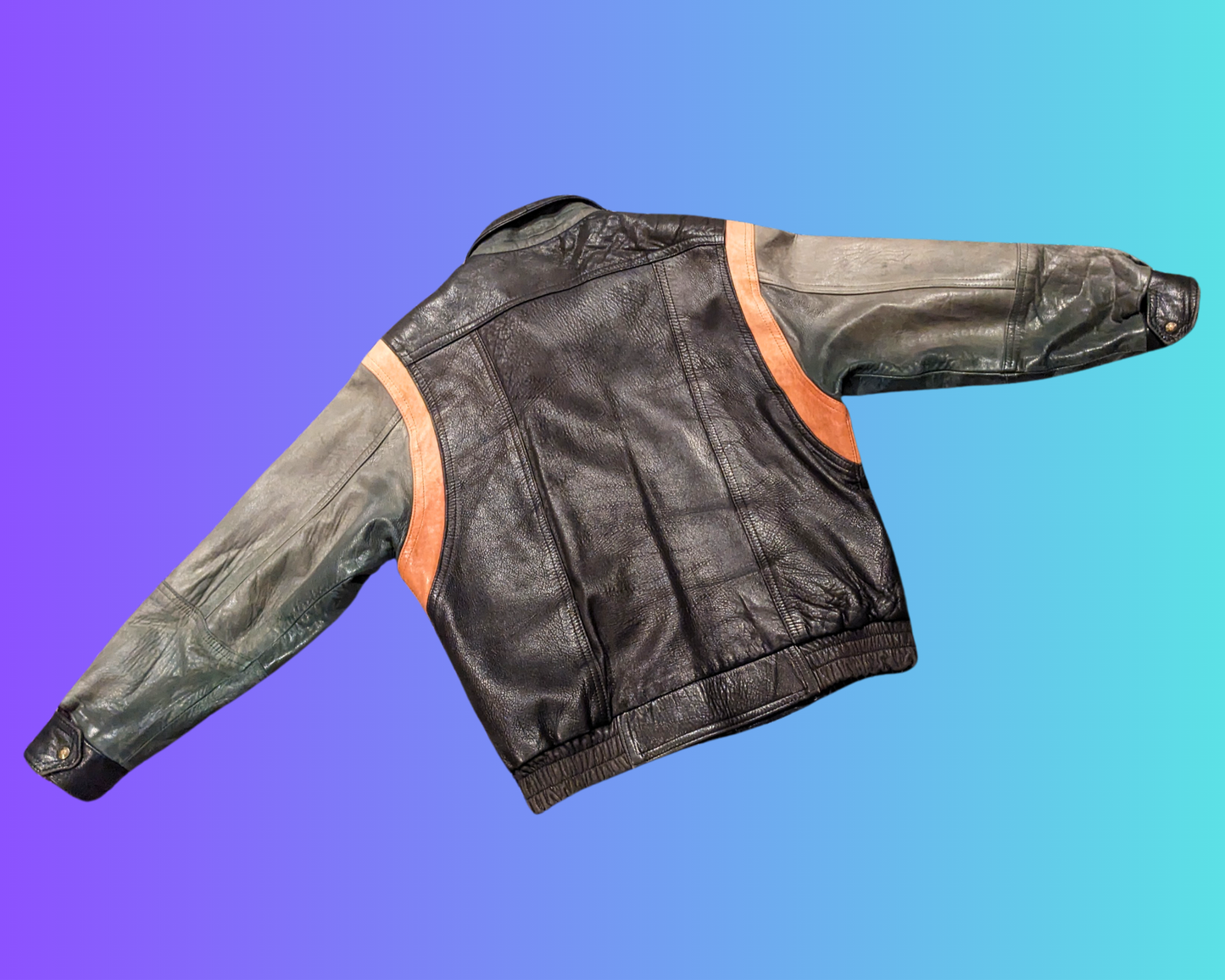 Vintage 1990's Genuine Leather Jacket Size M