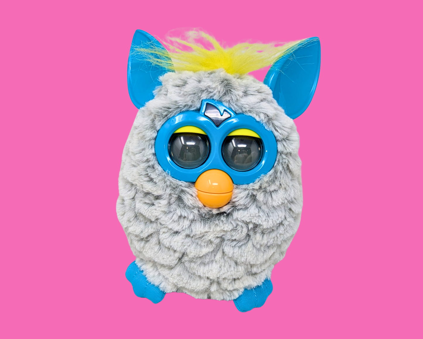 Y2K Gray Furby Toy, Functional