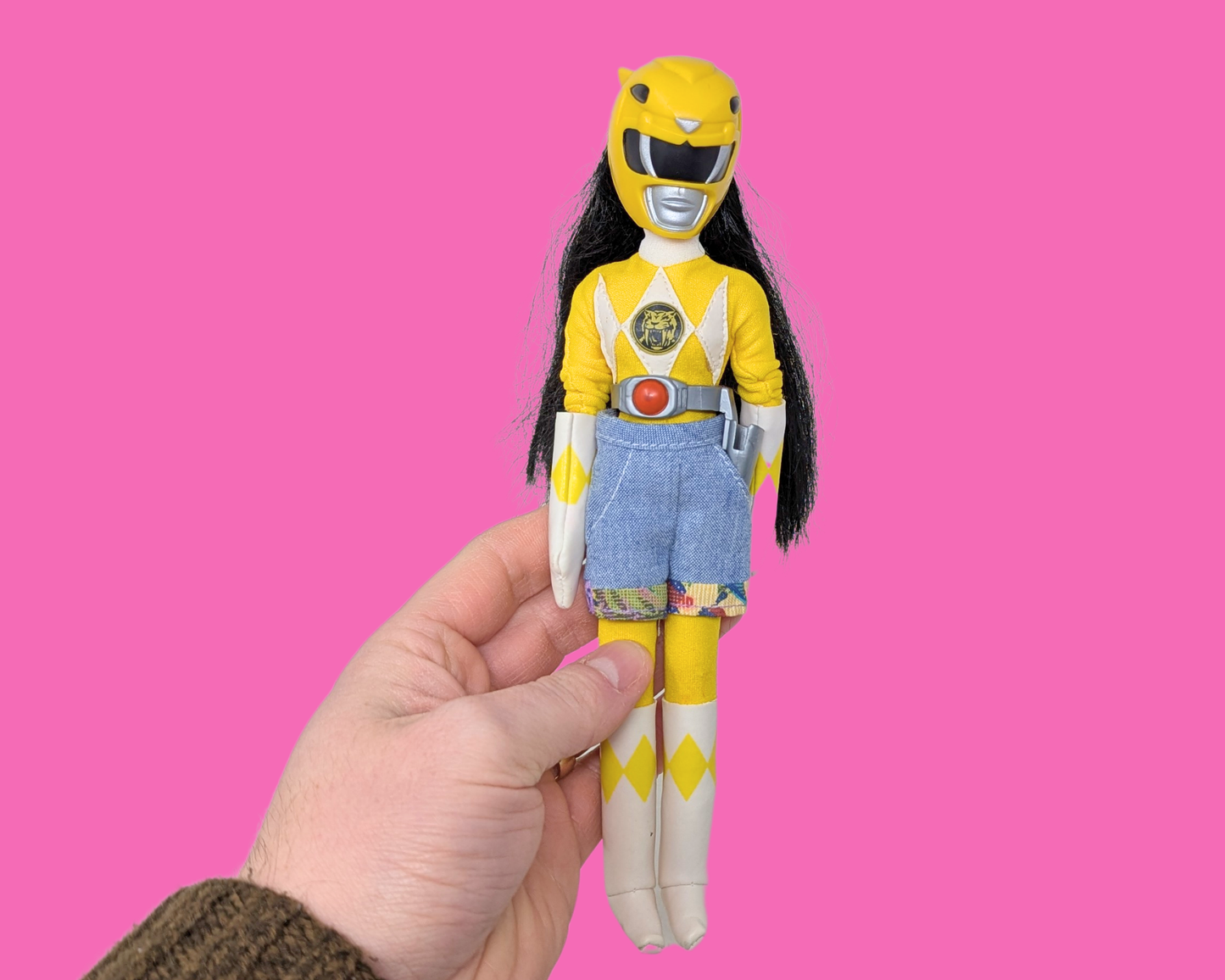 Vintage 1994 Bandai Power Rangers for Girls Yellow Doll