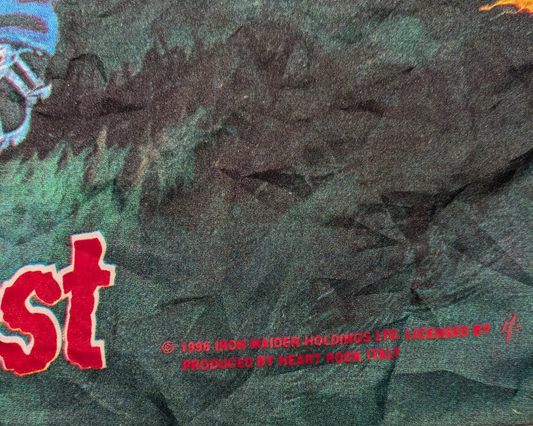 Drapeau Iron Maiden vintage de 1996, décoration murale, fabriqué en Italie