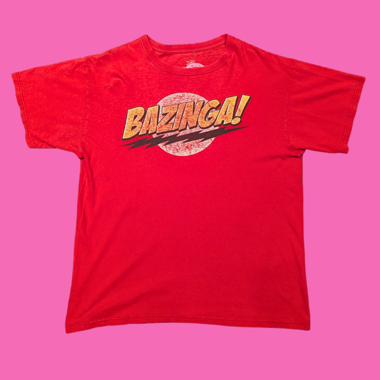 The Big Bang theory ''Bazinga!'' Red T-Shirt Size L