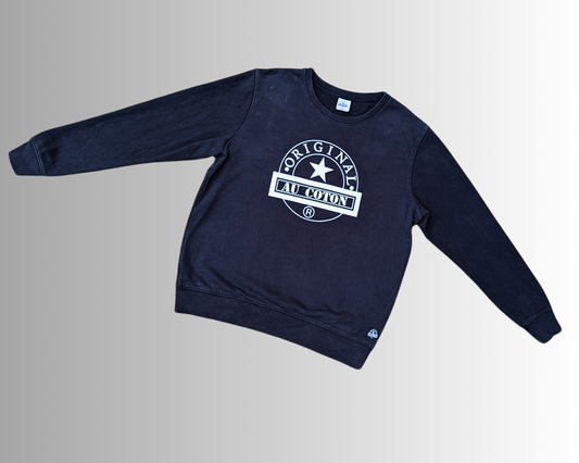 Pull vintage en coton Au Original des années 1990, taille L