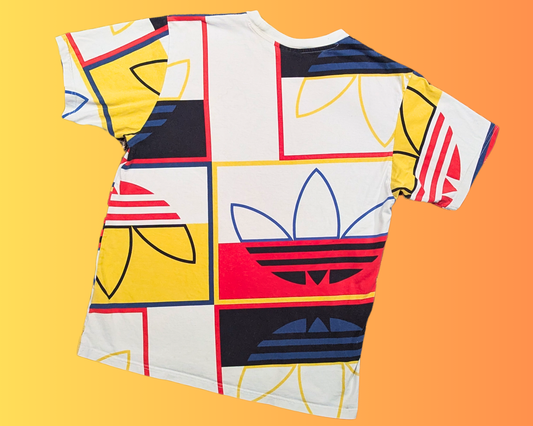 Y2K Adidas Originals Logo Play T-Shirt Size L