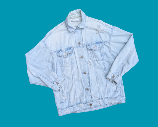 Handmade, Upcycled John Lennon Denim Jacket Size M