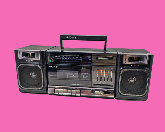 Radio Sony vintage des années 1990, lecteur de cassettes ne fonctionnant pas