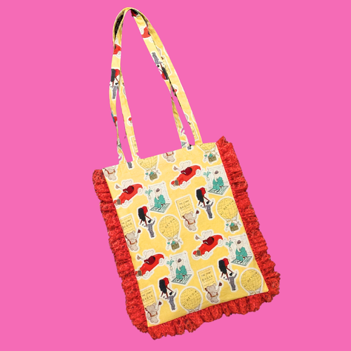 Handmade, Upcycled Babar Tote Bag