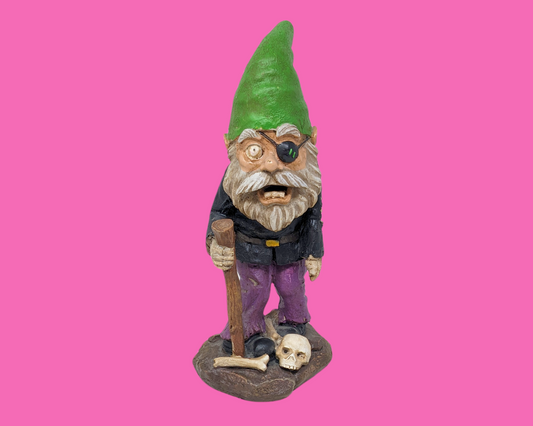 Petit nain de pirate décoratif vintage des années 1990
