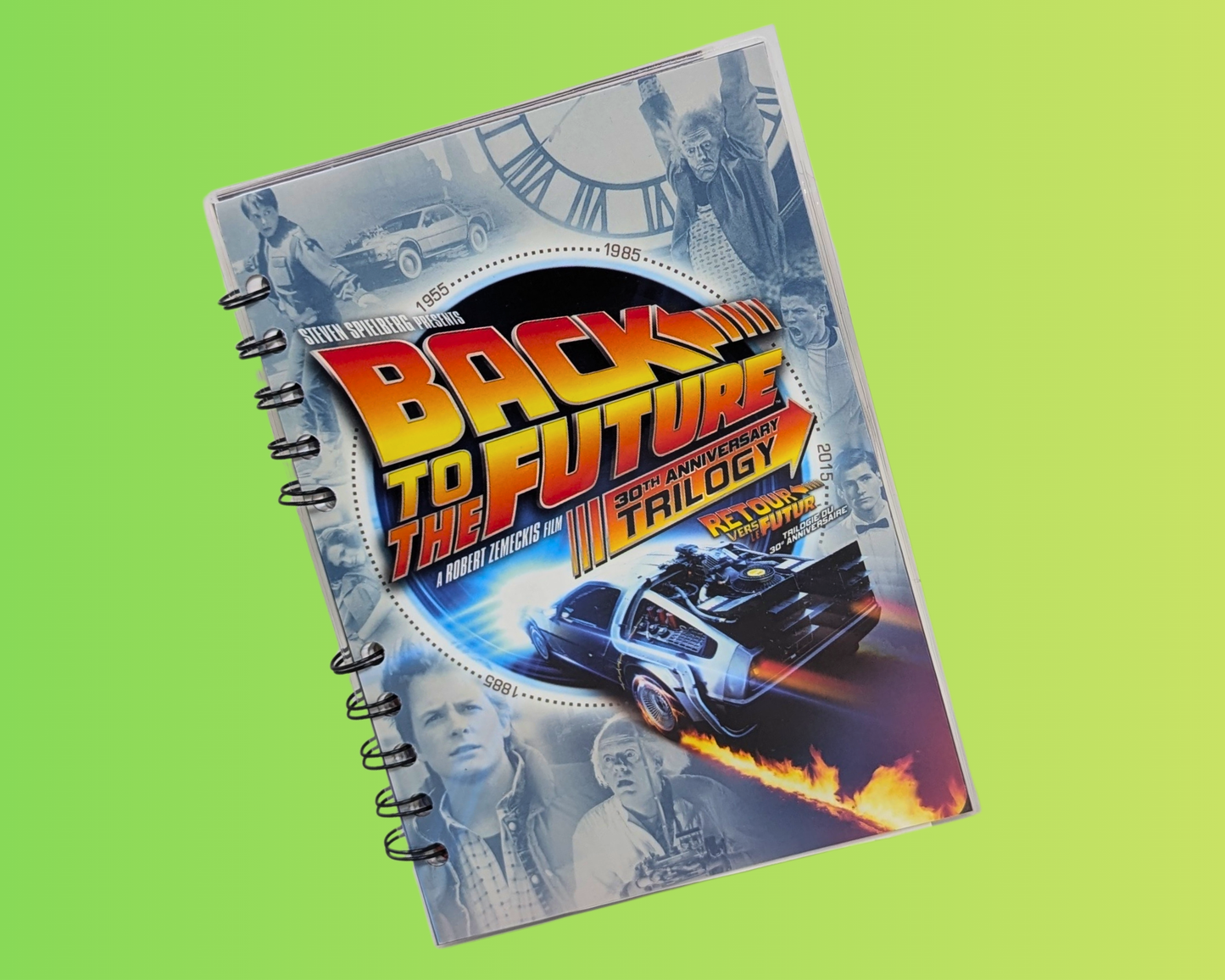 Carnet de notes du film DVD Retour vers le futur, trilogie du 30e anniversaire