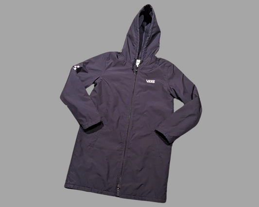 Y2K Long, Black Vans Jacket Size XS