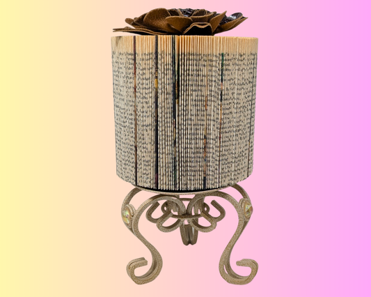 Handmade and Upcycled Book Folding Art Sculpture