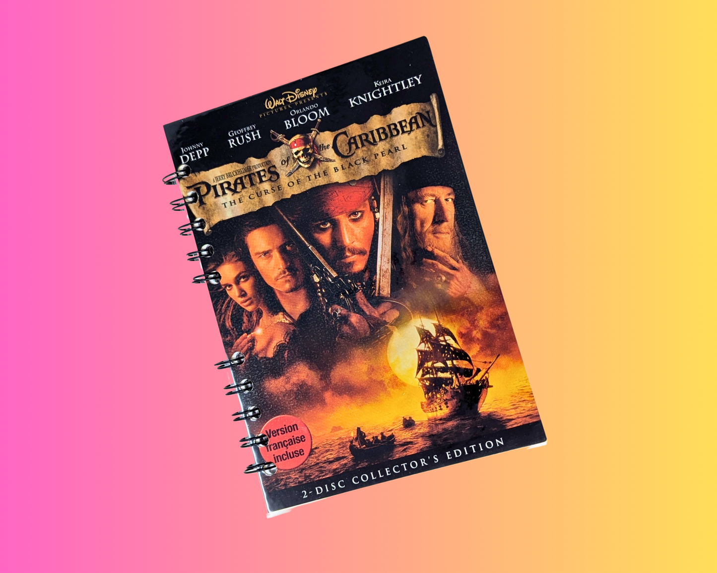 Pirates of the Carribean, The Curse of the Black Pearl DVD Movie Notebook