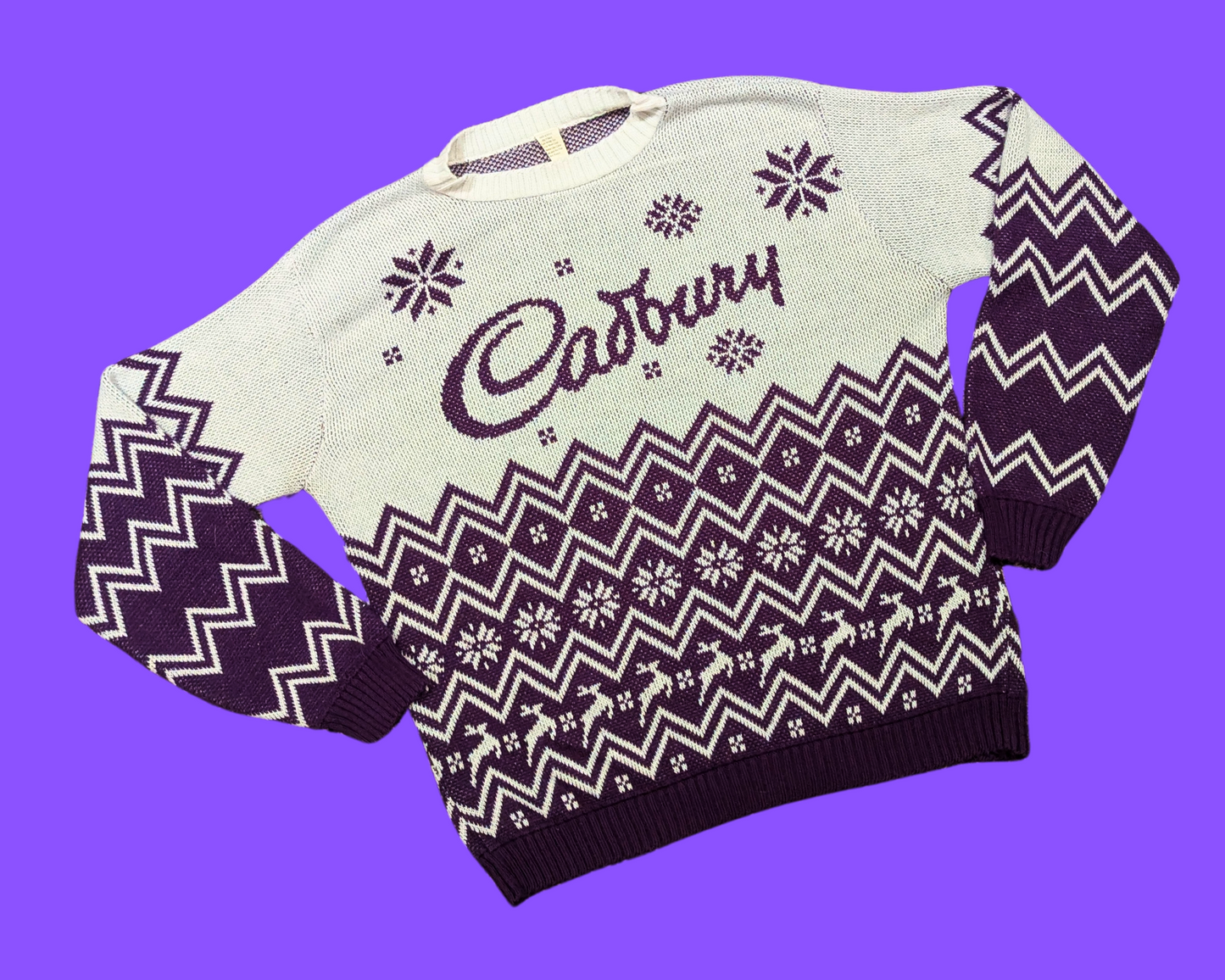 Y2K Cadbury Chocolates Knit Sweater Size L