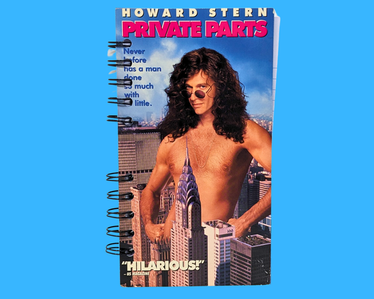 Private Parts VHS Movie Notebook