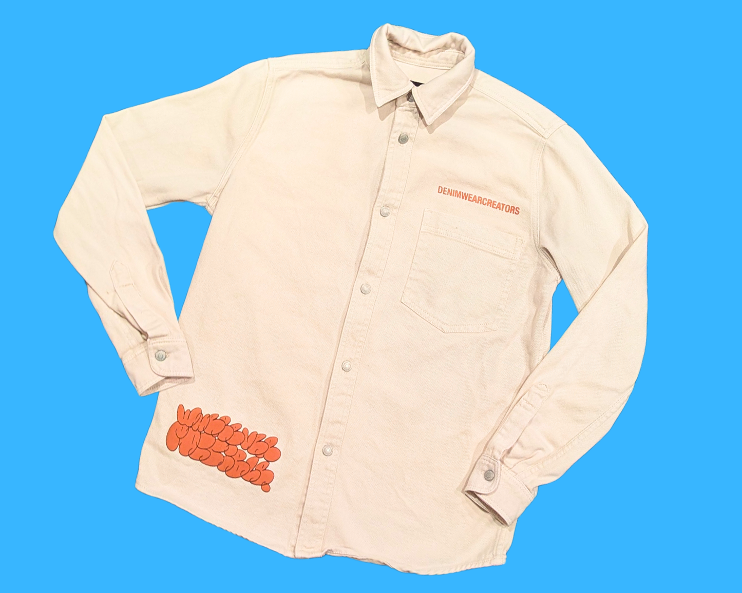 Y2K Beige Denim Zara DNWR Jacket Size S