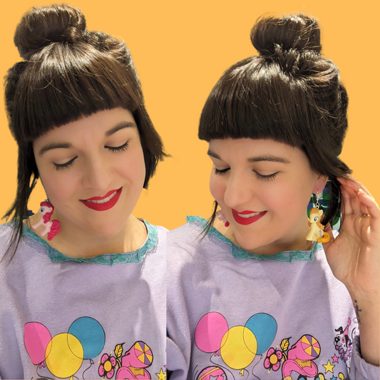 Handmade, Upcycled My Little Pony Earrings