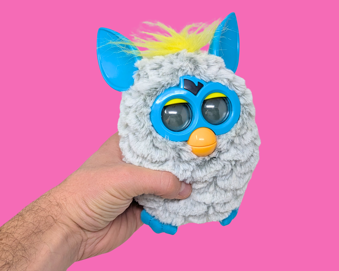 Y2K Gray Furby Toy, Functional