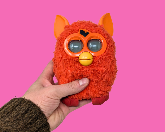 Jouet Furby orange Y2K, non fonctionnel