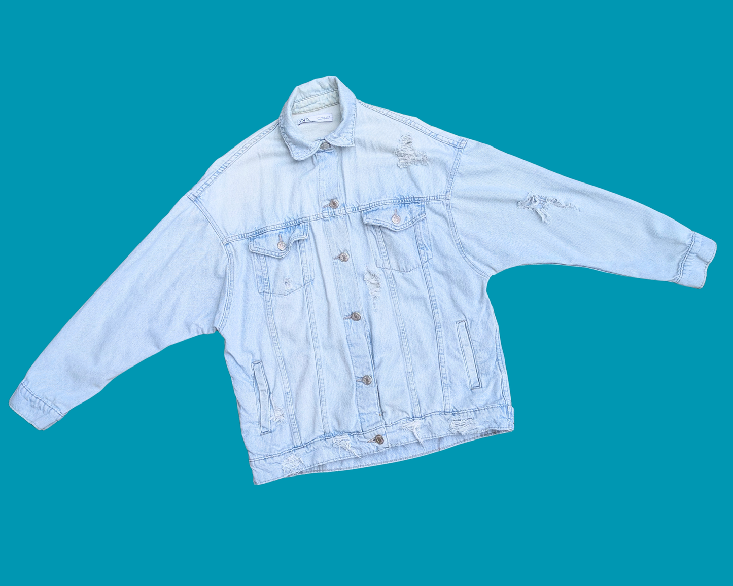 Handmade, Upcycled John Lennon Denim Jacket Size M