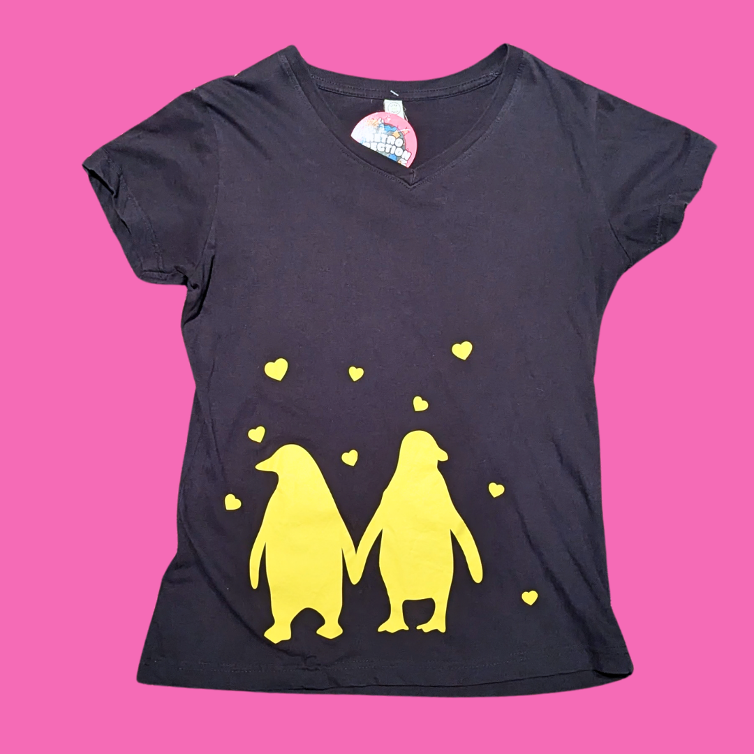 Yellow Penguins T-Shirt Size S