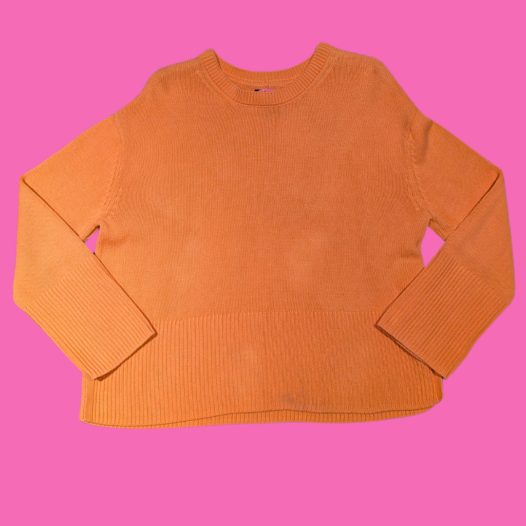 Orange Knit Sweater Size S