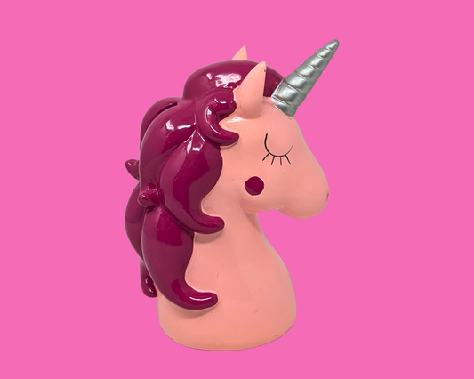 Tirelire licorne rose Y2K