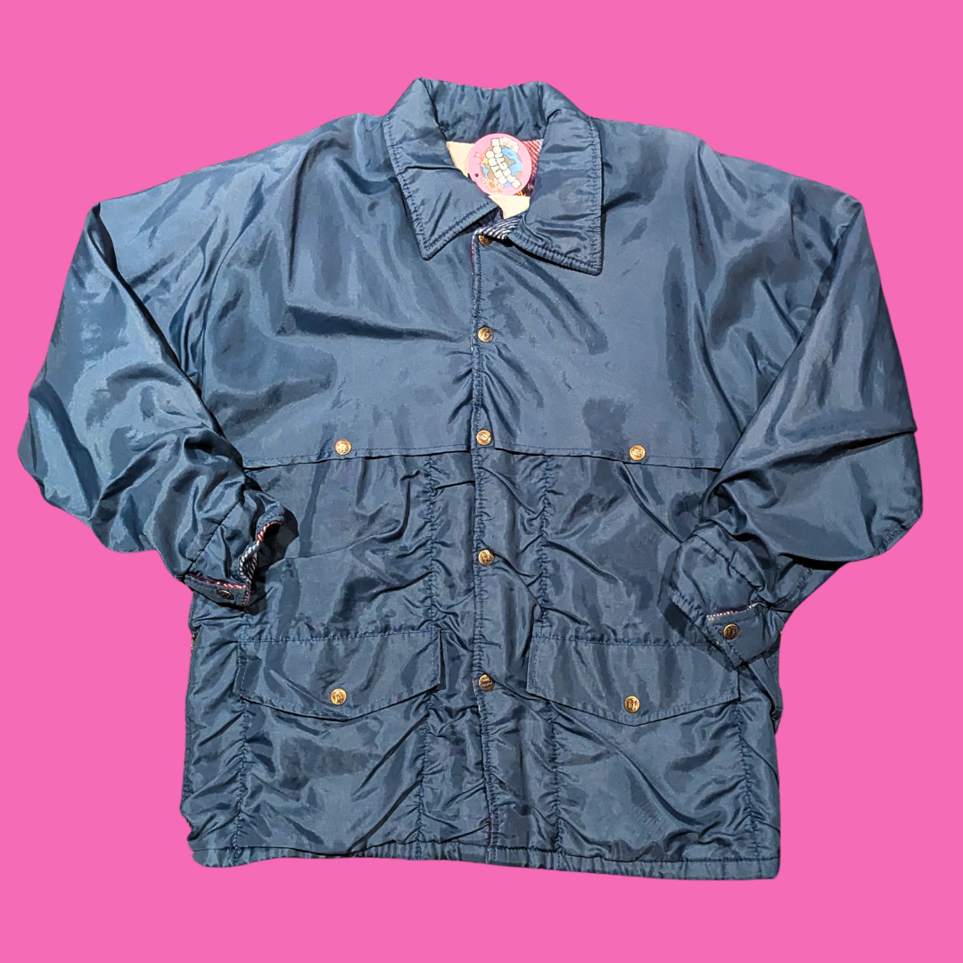 Vintage 1990's Pioneer Blue, Wool Lining, Jacket Size L