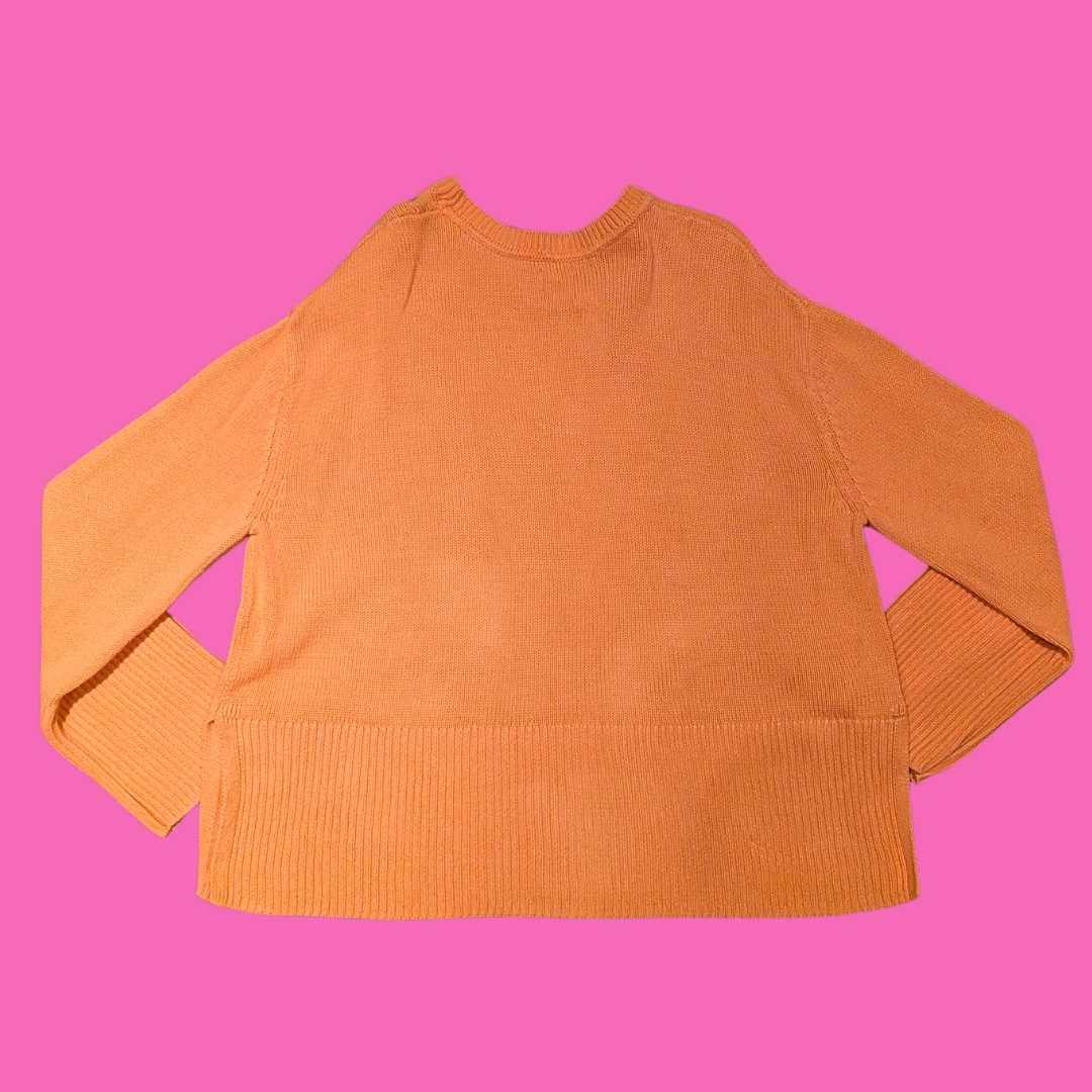 Orange Knit Sweater Size S