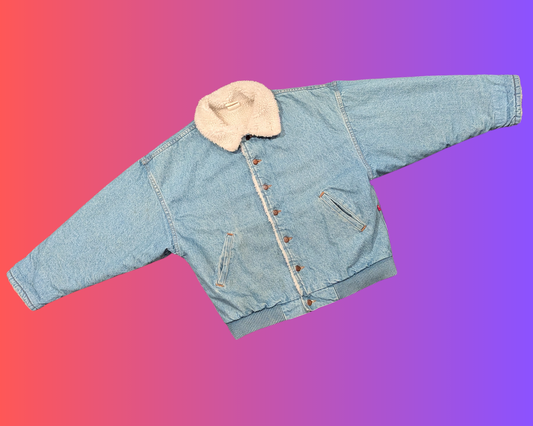 Vintage 1980's Cobra Warm Denim Jacket Size S