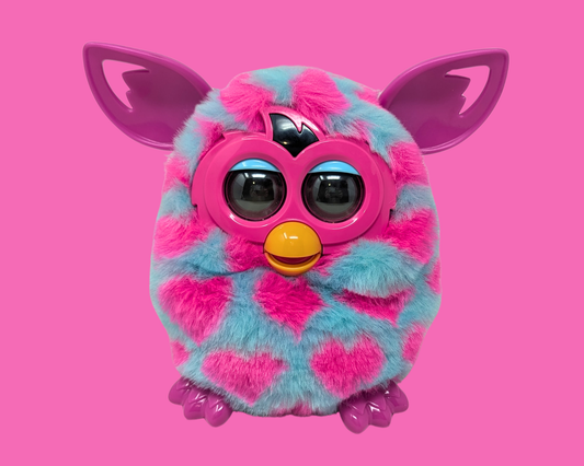 Y2K Pink and Blue Furby Toy, Functional