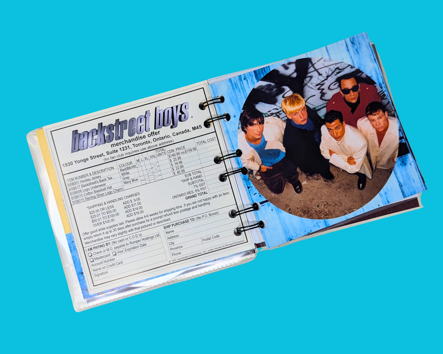 Backstreet Boys, carnet de notes du CD Backstreet