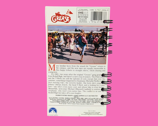 Grease 2 VHS Movie Notebook