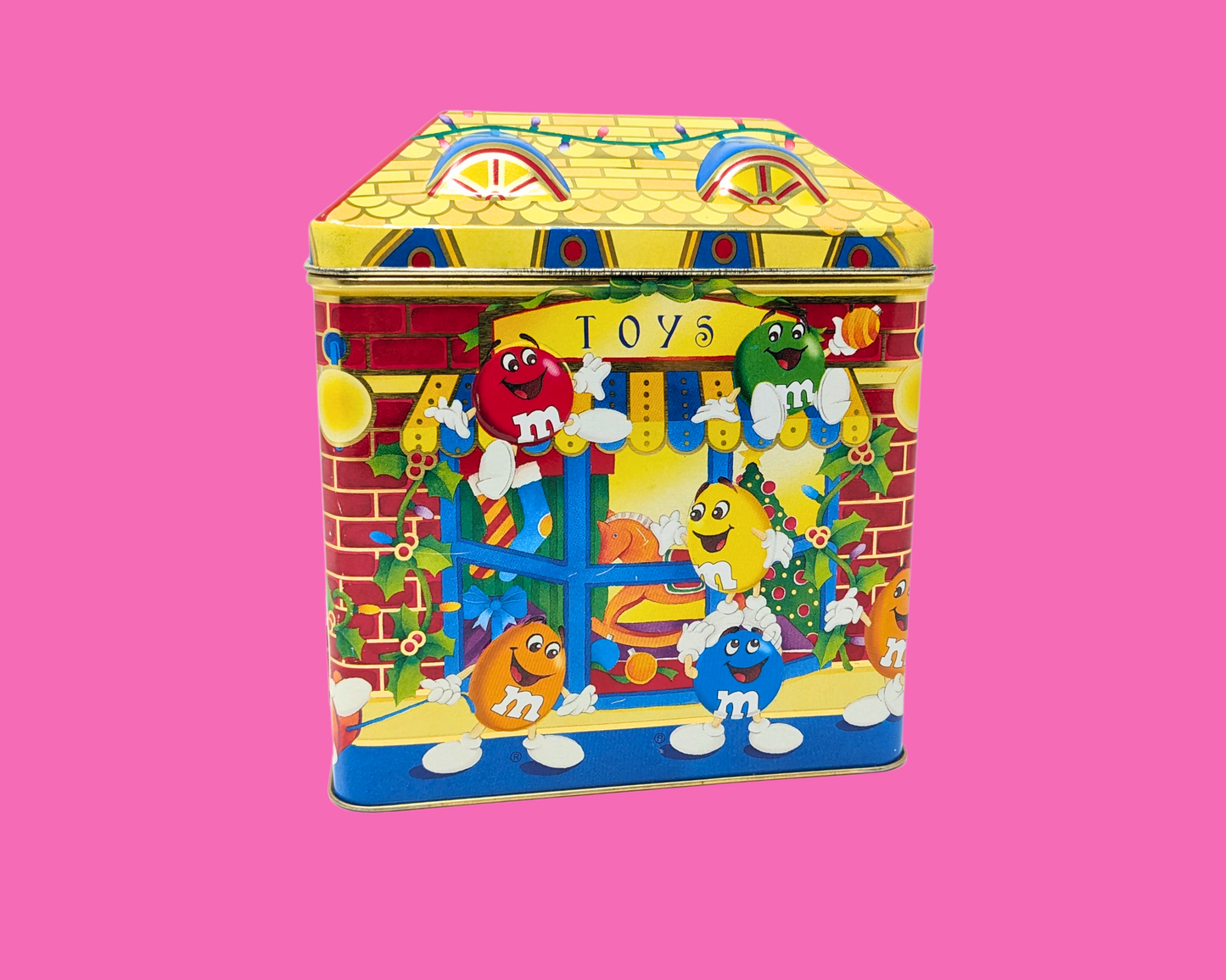 Vintage 1990's M&M Candy Tin Box