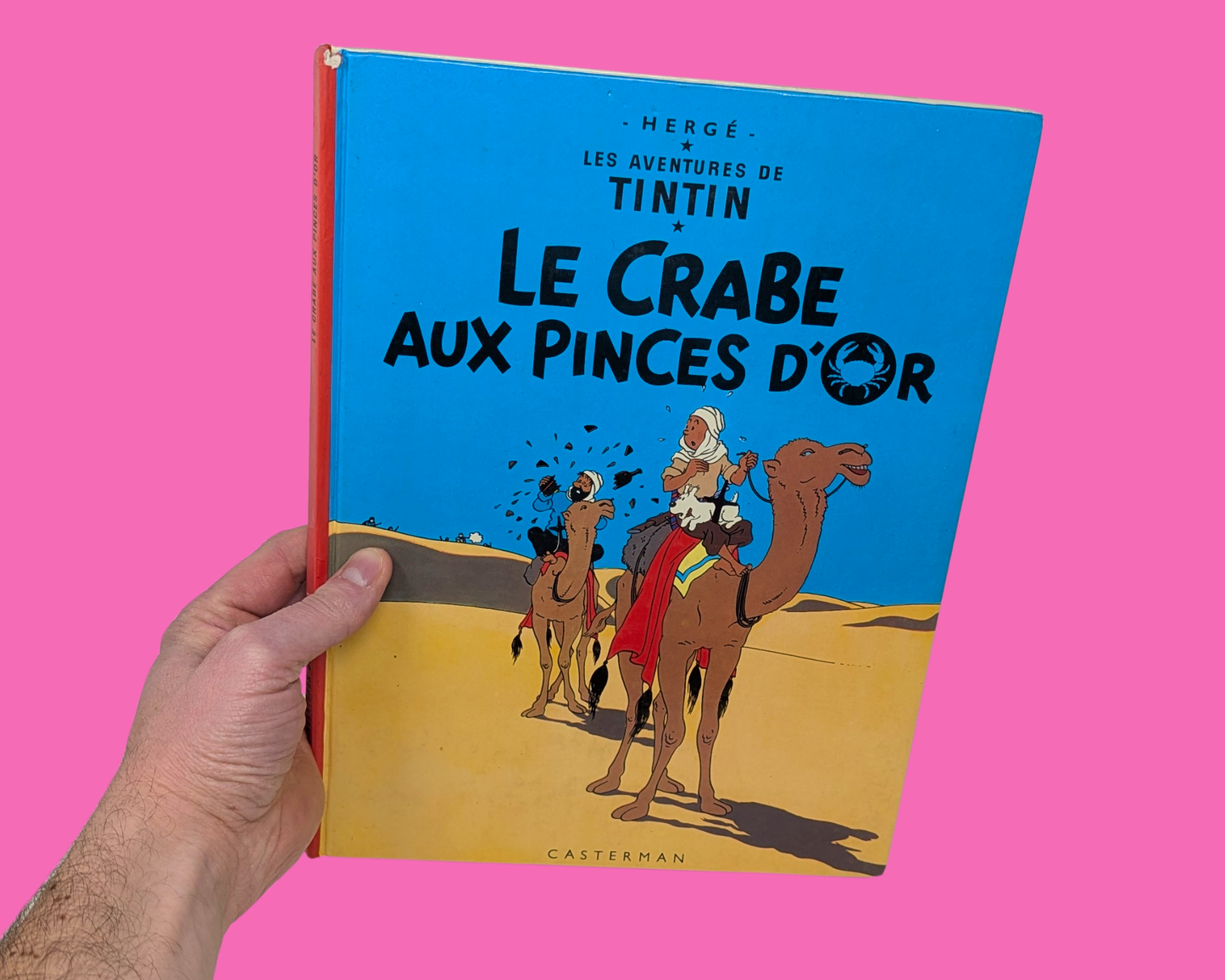 Vintage 1980's Tintin et Le Crabe aux Pinces d'Or
