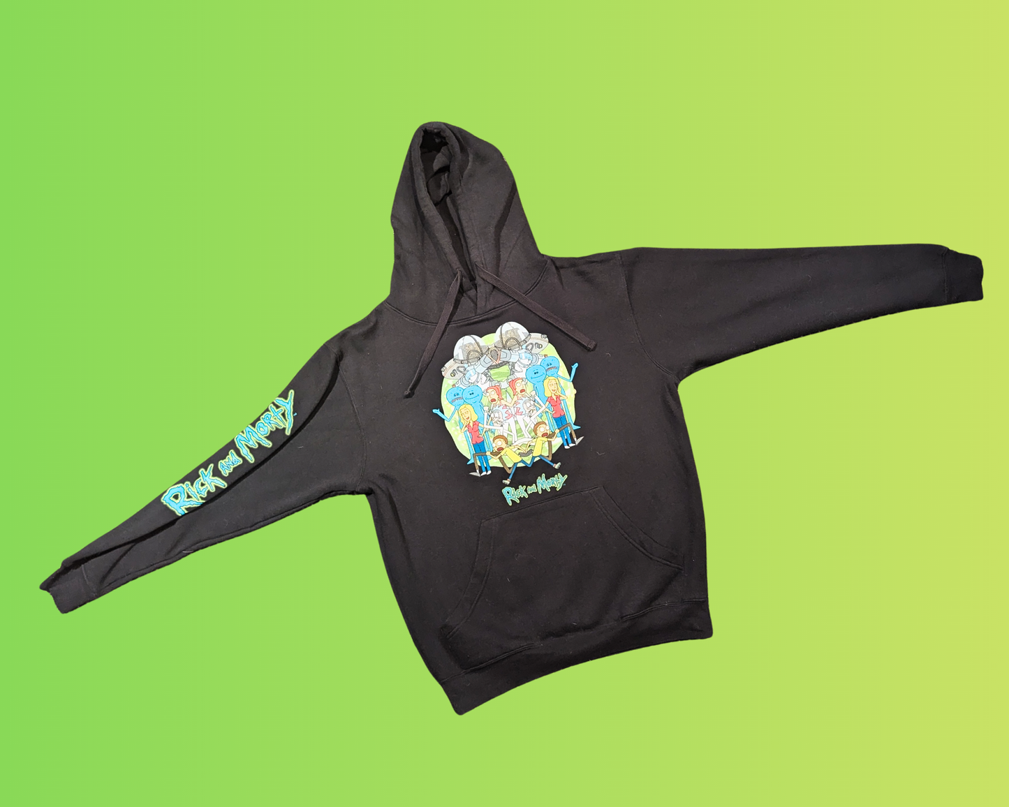 Y2K Rick and Morty Hoodie Size XL
