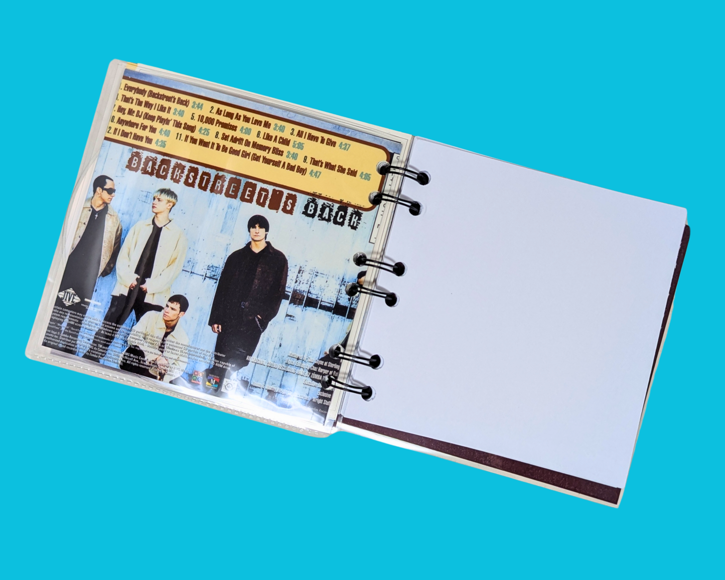Backstreet Boys, carnet de notes du CD Backstreet
