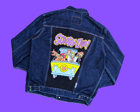 Handmade, Upcycled Scooby-Doo Levi's Denim Jacket Size XXL