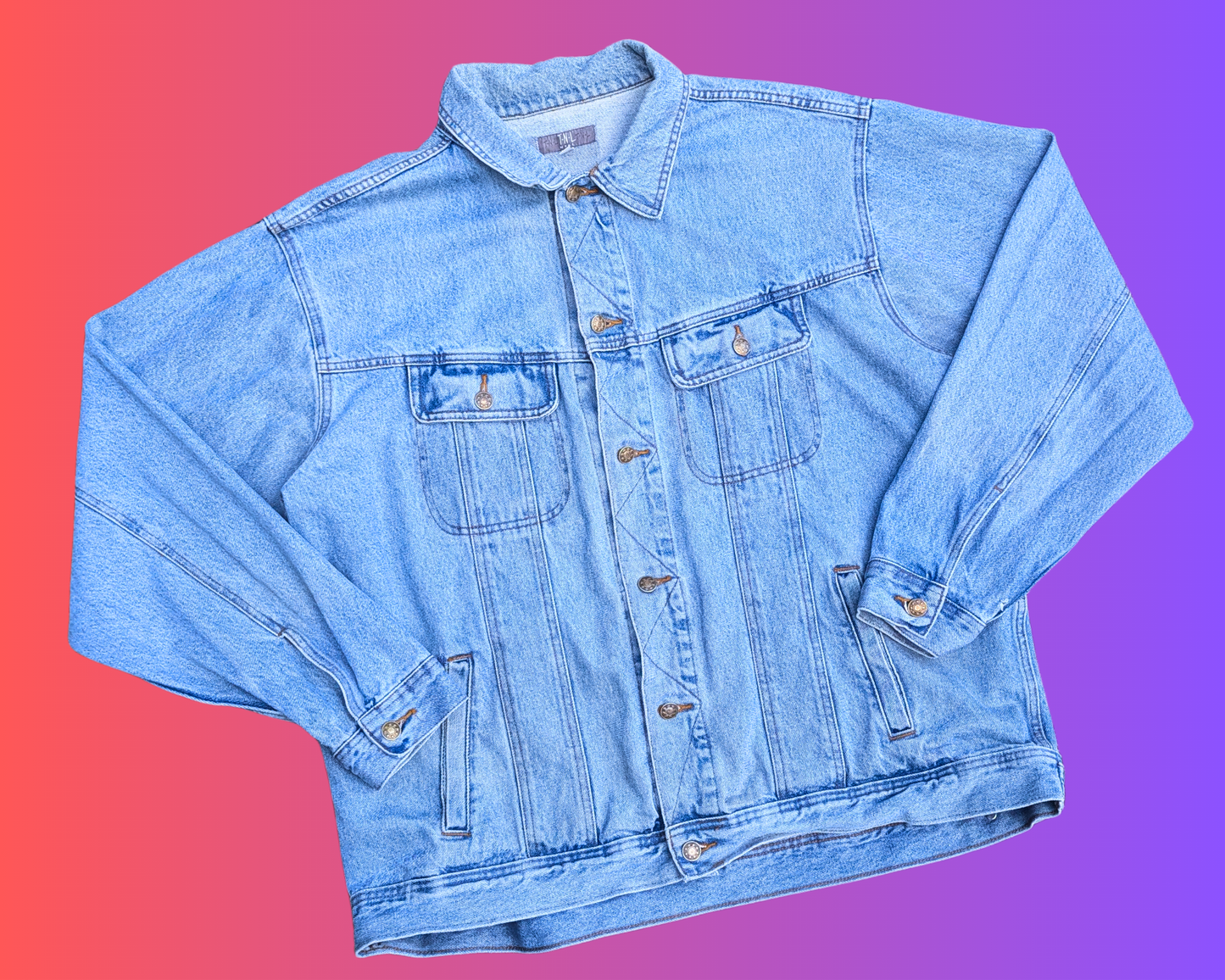 Handmade, Upcycled Sailor Moon, For Love and Justice Denim Jacket Size XL