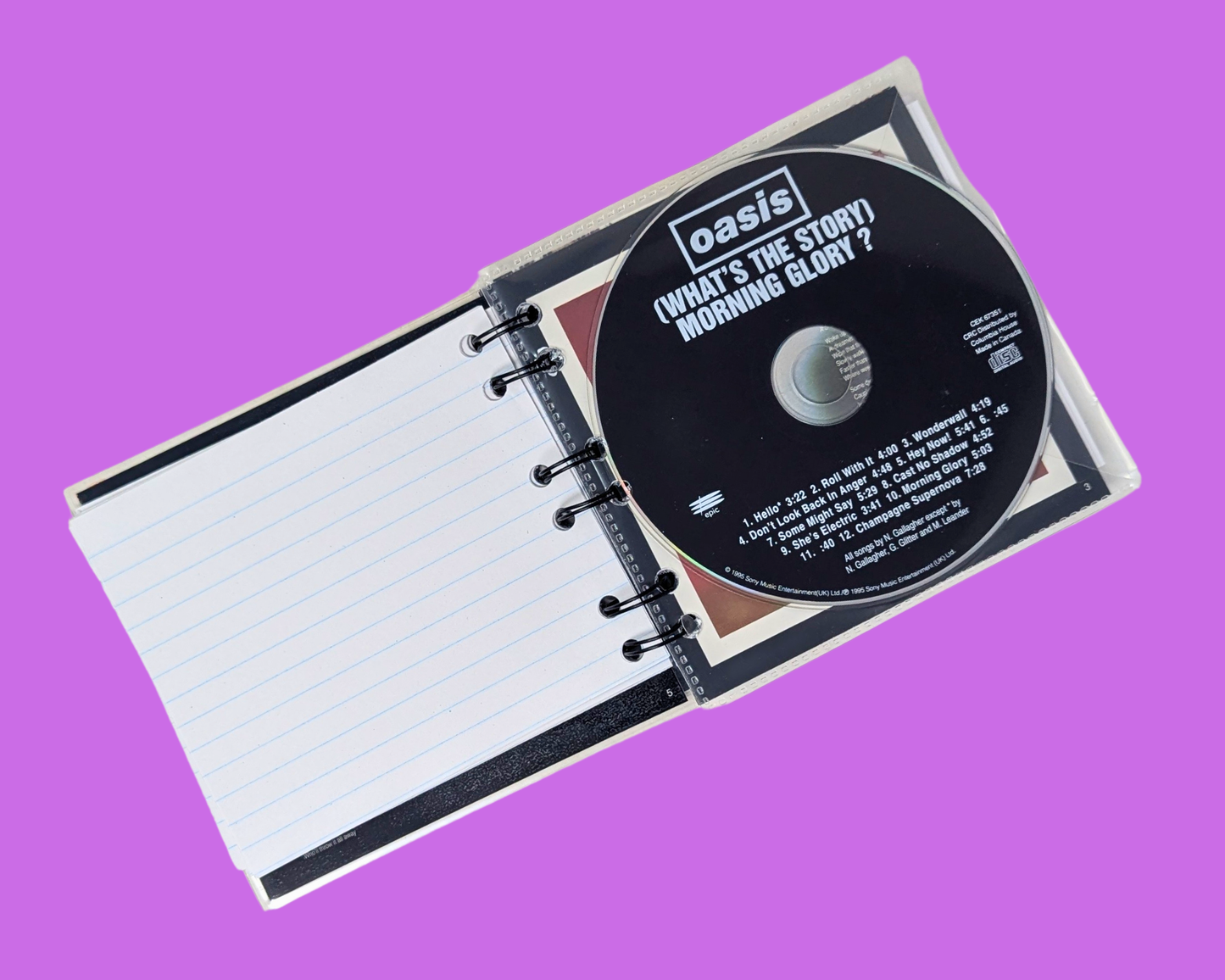 Oasis, (What's The Story) Morning Glory CD Notebook