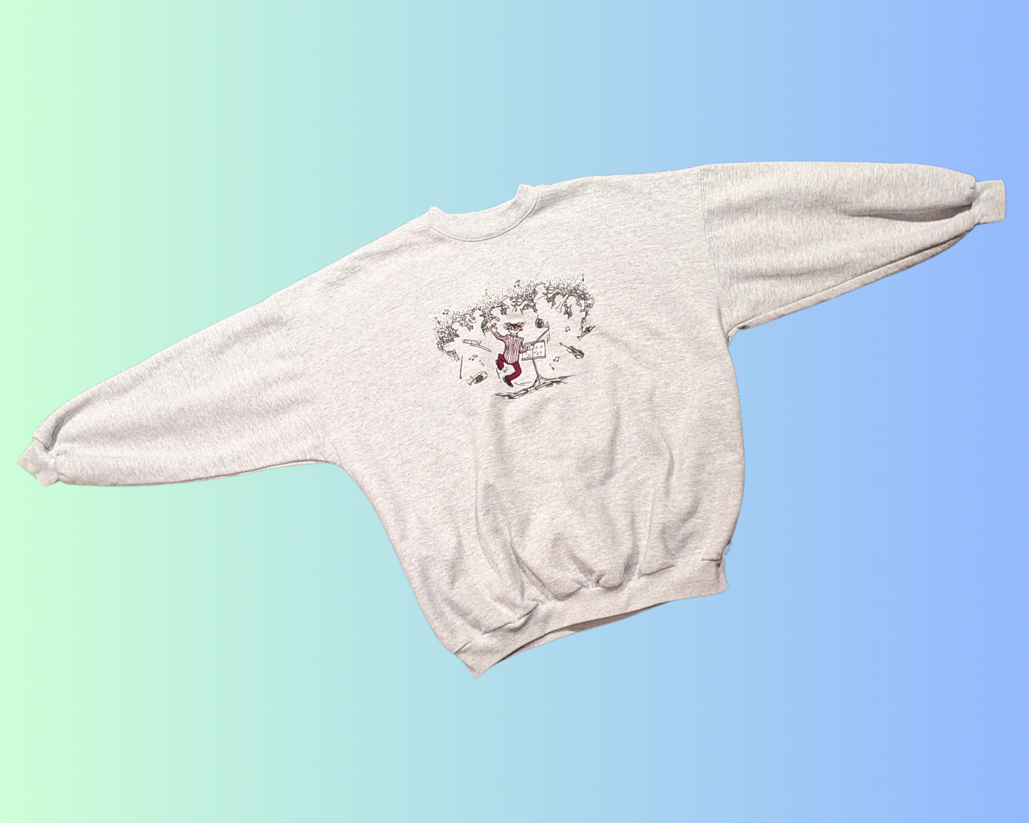 Vintage 1990's Orchestra Conductor Embroidery Crewneck Size XXL