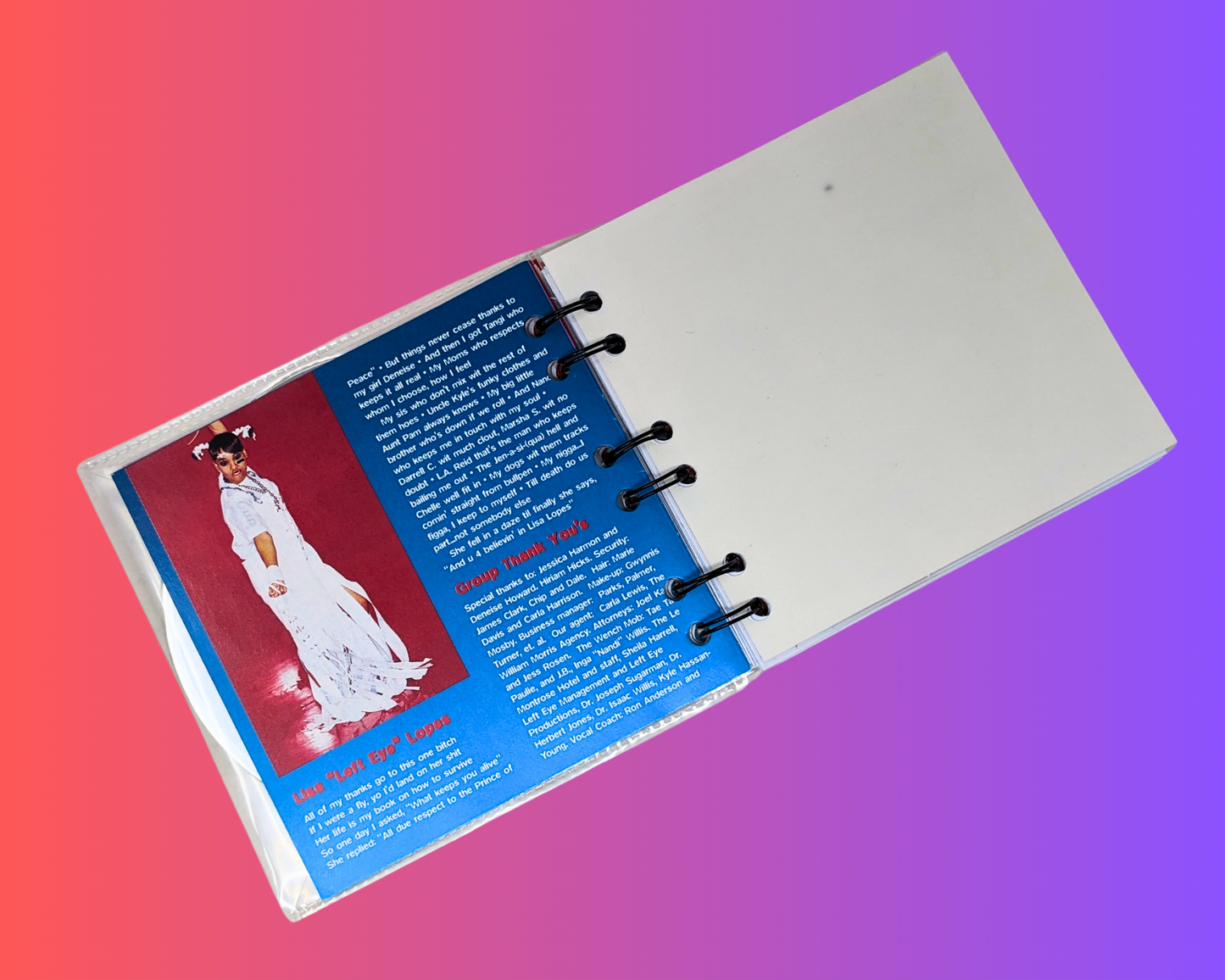 TLC Crazy Sexy Cool CD Notebook
