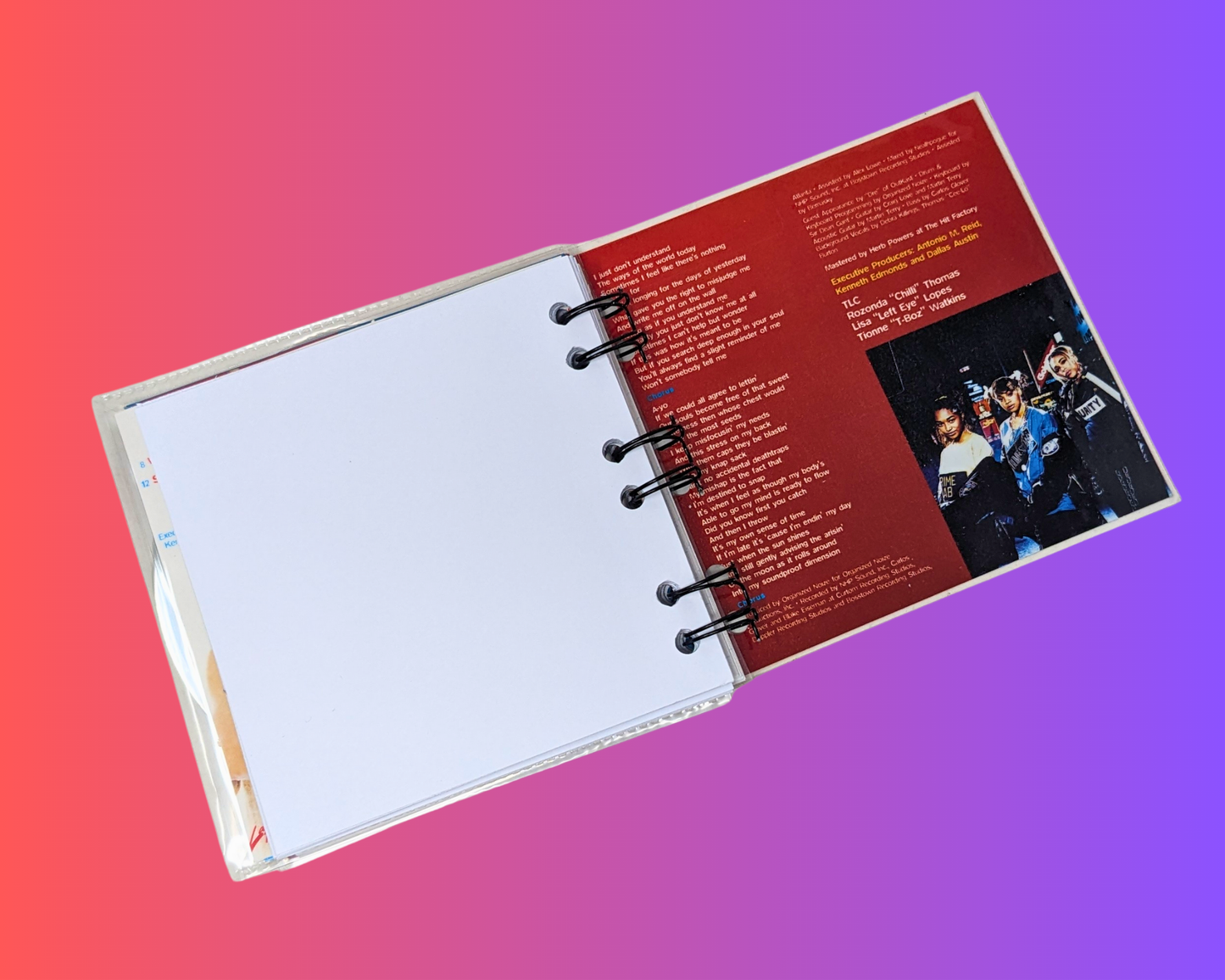 TLC Crazy Sexy Cool CD Notebook