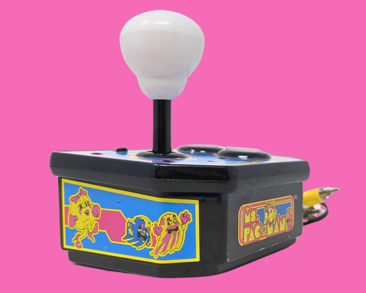 Manette de jeu et joystick Ms. Pack-Mac vintage 1993, fonctionnel