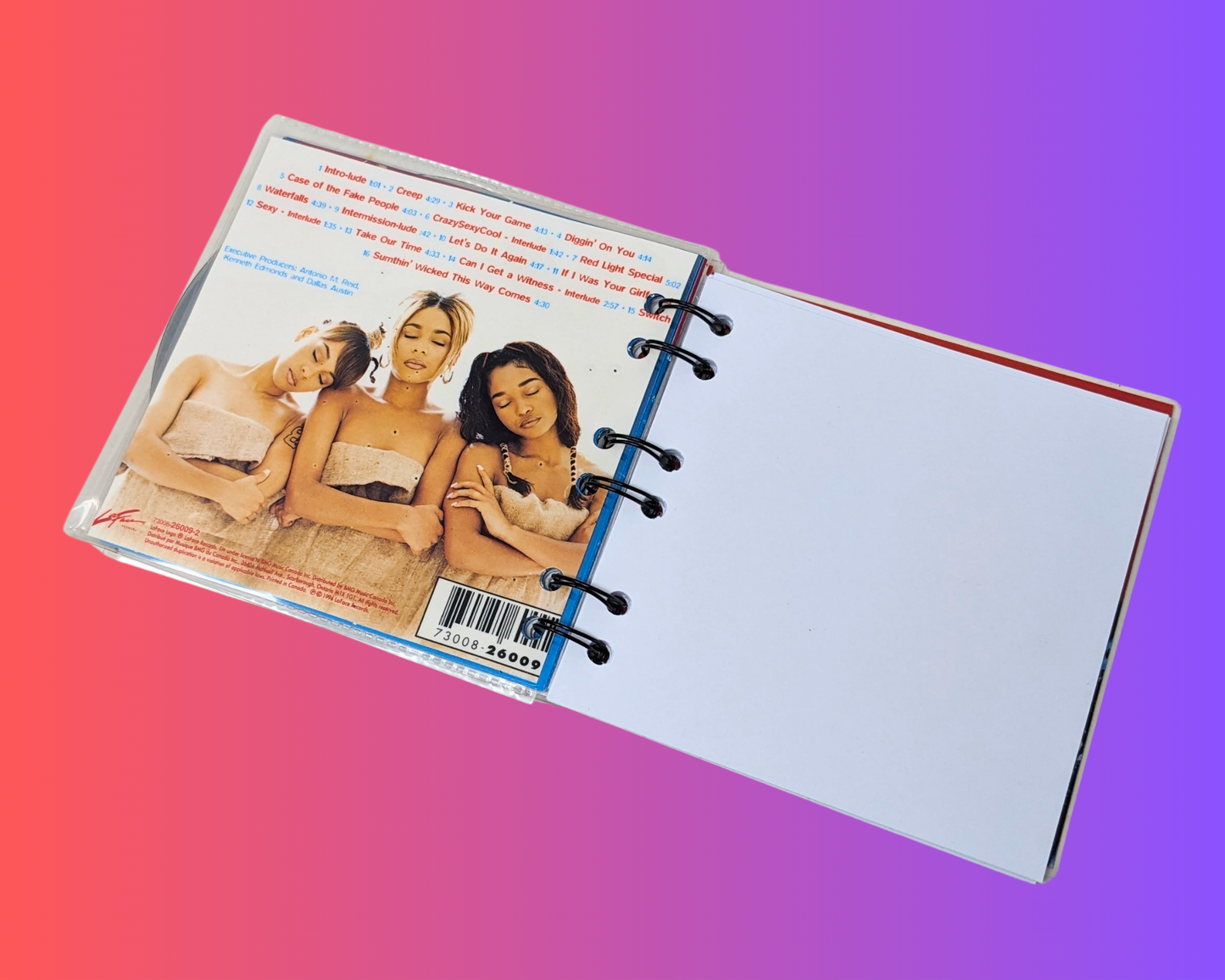 TLC Crazy Sexy Cool CD Notebook