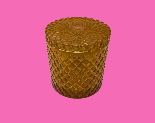Boîte en verre orange