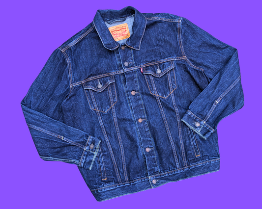 Handmade, Upcycled Scooby-Doo Levi's Denim Jacket Size XXL