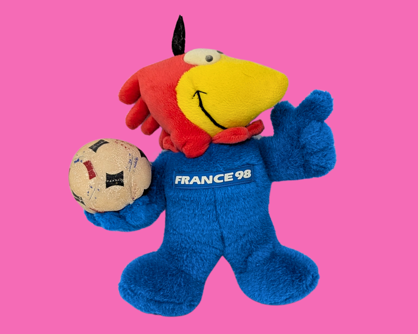 Vintage 1998 Footix, France Football World Cup 98 Plushie
